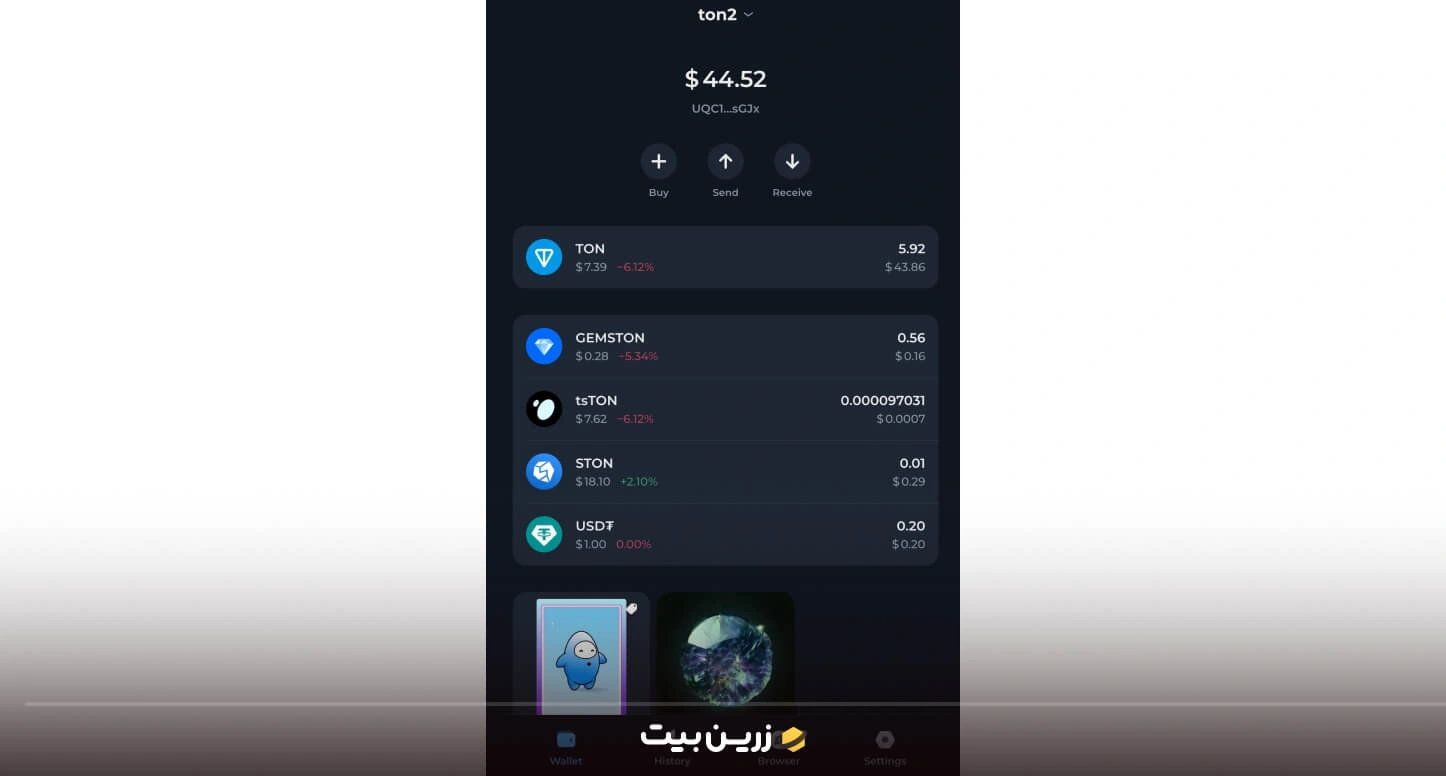 ارسال ارز در تون کیپر