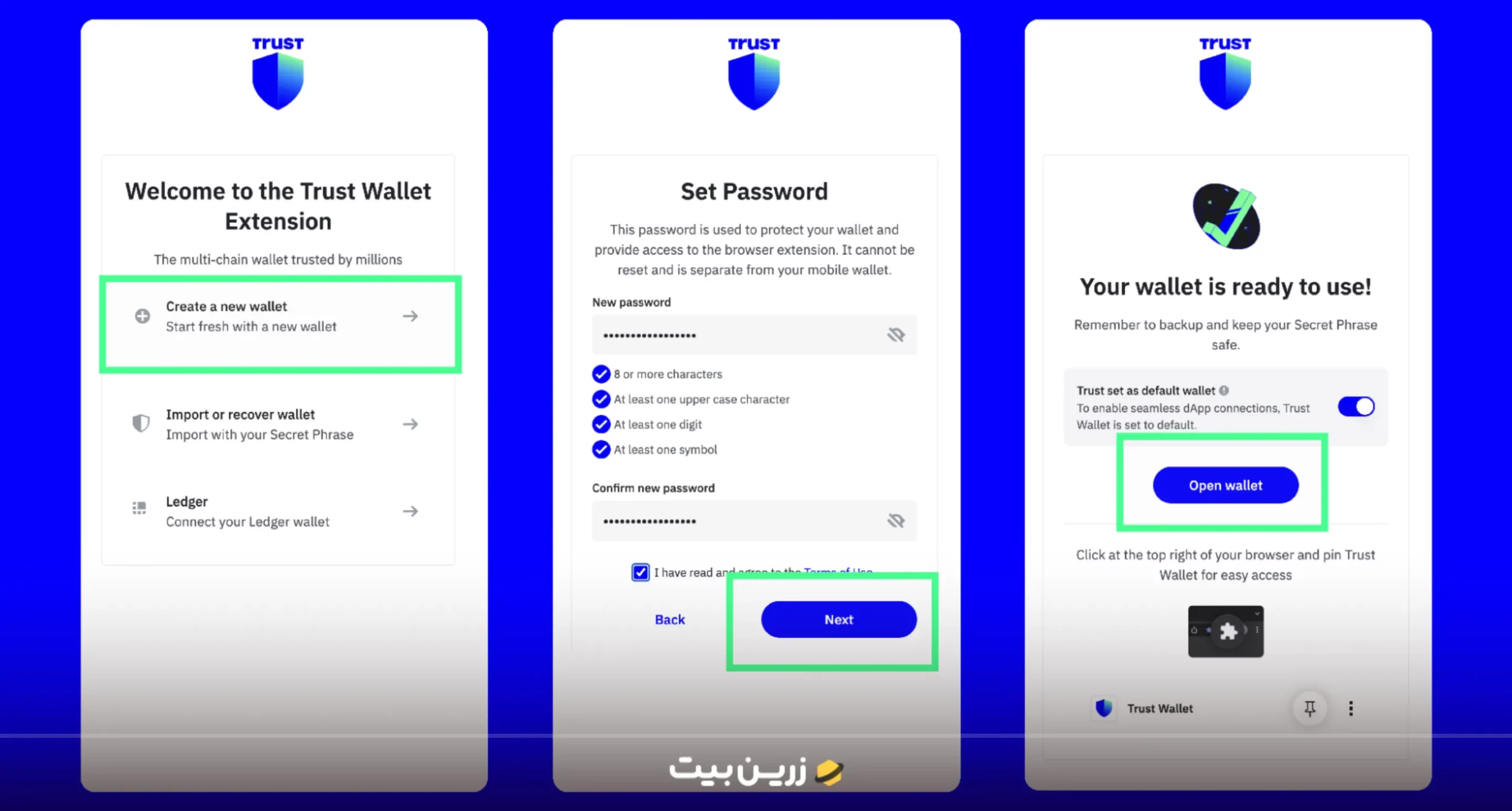 راه‌اندازی تراست ولت